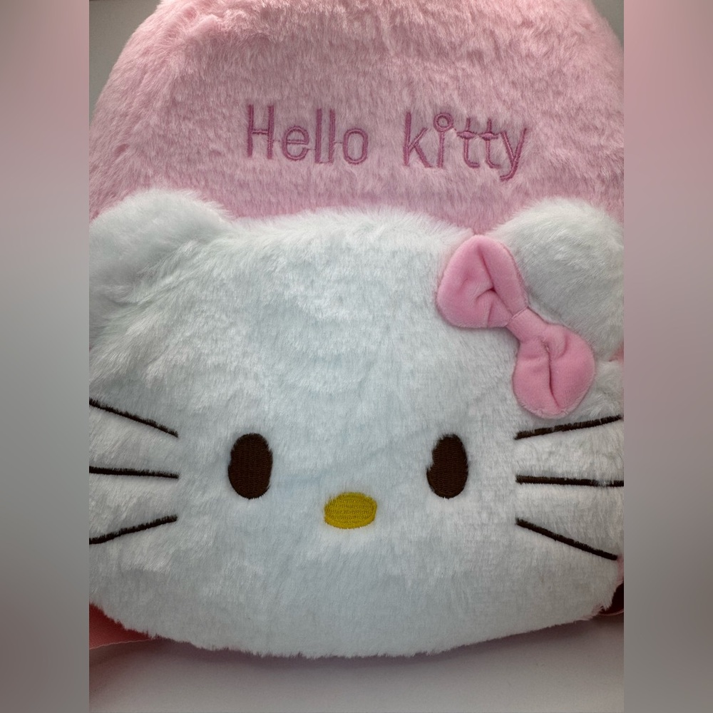 Pink Plush Mini Backpack